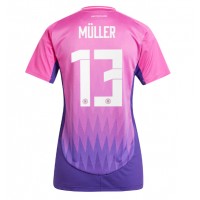 Maglia Calcio Germania Thomas Muller #13 Seconda Divisa Donna Europei 2024 Manica Corta